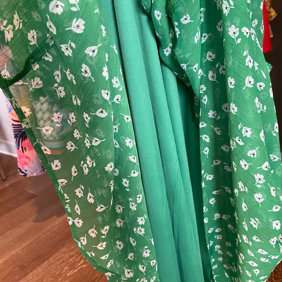 ❌SOLD❌Romantic Floral Chiffon Dress Balloon Sleeve - Picture 13 of 16